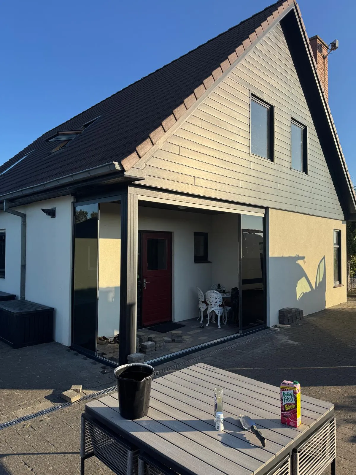Glazen schuifwanden met getinte beglazing